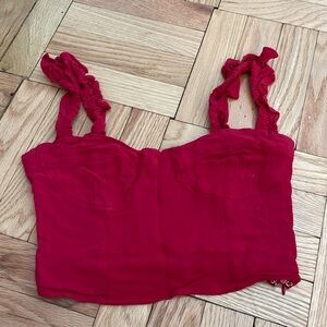 Crop top bustier tank
